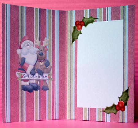 Festive Friends Christmas Card Insert 2 by Kristina Norbat