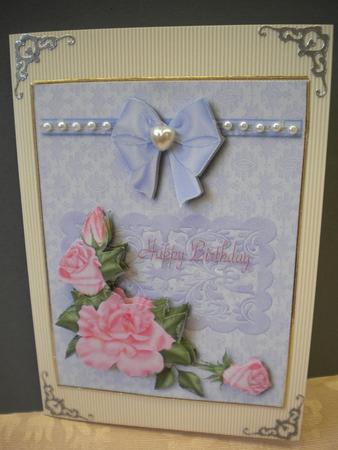 Lilac & Pink Birthday Roses by Kristina Norbat