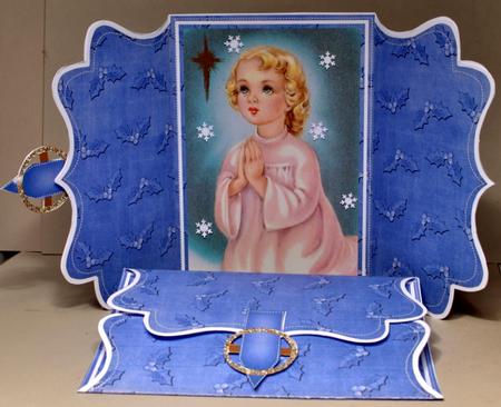 Preying Girl Blue Buckle Bracket Mini Card Kit by Kristina Norbat