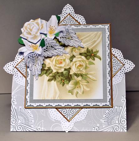 White Rose & Lily Diamond Mini Card Kit by Kristina Norbat
