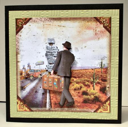 1950's Style Route 66 Masculine Card Kit by Kristina Norbat