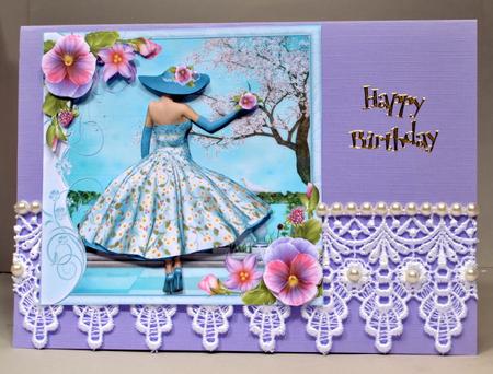 1950's Lady Pansy Blossom Dreams Mini Kit by Kristina Norbat