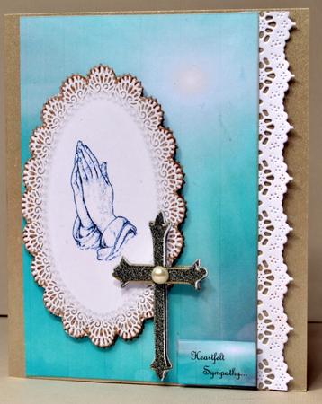 Praying Hands Sympathy by Kristina Norbat