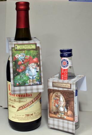 Wine/beer Bottle Gift Tags Gnomes by Kristina Norbat