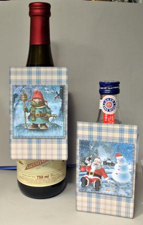 Wine/beer Bottle Christmas Gift Tags by Kristina Norbat