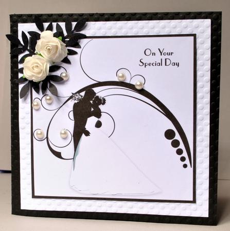 On Your Special Day 8x8 Black and White Topper by Kristina Norbat