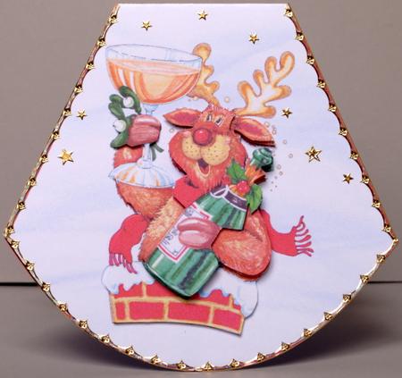 The Jolly Reinderr Wobble Card by Kristina Norbat