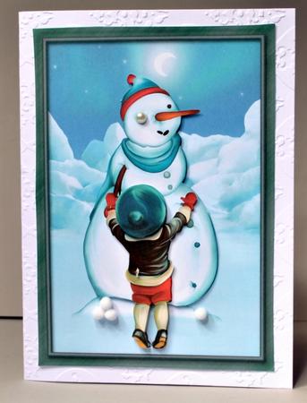 Vintage Snowman by Kristina Norbat