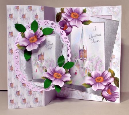 A Christmas Prayer No Hole Fold Back Card by Kristina Norbat
