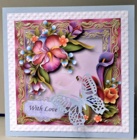 Enchanting Flowers and Gilded Frame by Kristina Norbat
