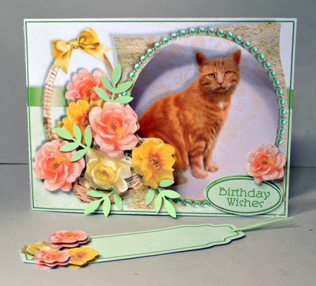 Kittens & Flowerbaskets Aperture Minikit - Marmalade & Roses by Kristina Norbat