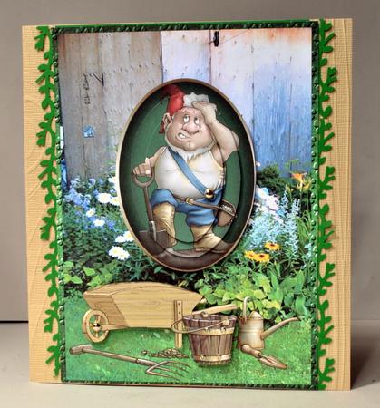 Garden Gnome Cameo Pyramid by Kristina Norbat