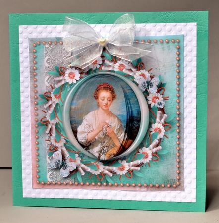 Portrait with Lace and Pearls by Kristina Norbat
