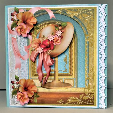 Beautiful Parisian Bonnet on a Stand by Kristina Norbat