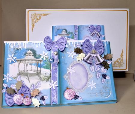 Picture Book Tent-card Mini-kit - White Christmas by Kristina Norbat