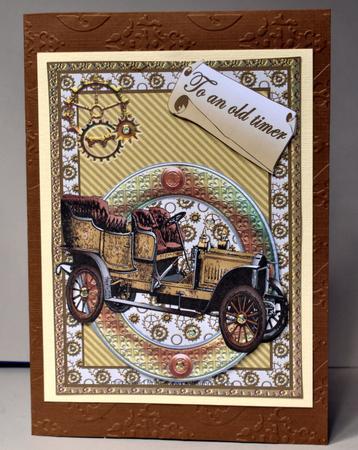 Vintage Car Quick Card by Kristina Norbat