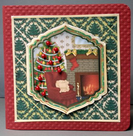 Ready for Christmas Shaped Layer Card Front Mini Kit by Kristina Norbat
