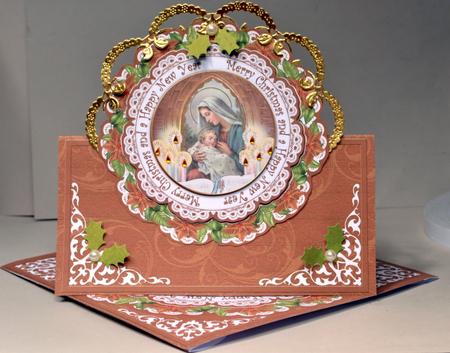 Mmary m Christmas Happy N Year Picture Doily C & E Kit by Kristina Norbat