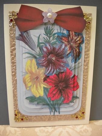Colourful Lillies Matching Lace Gatefold Toppers by Kristina Norbat