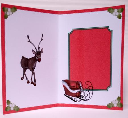 Rudolph Xmas Insert by Kristina Norbat