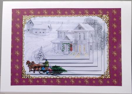 Victorian White Christmas - Pyramid by Kristina Norbat