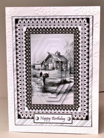 Monochrome Lace - Old Homestead by Kristina Norbat