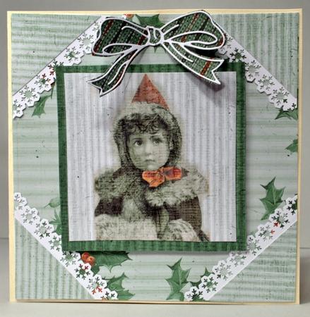 Monochrome Christmas Green by Kristina Norbat