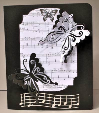 Cu Music and Butterflies Frames & Mats by Kristina Norbat
