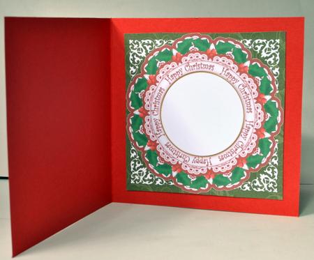 Red Robin Wu Happy Christmas 8in Insert Panel by Kristina Norbat