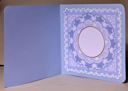 Blue Sscene Happy Christmas Hny 8in Insert Panel by Kristina Norbat