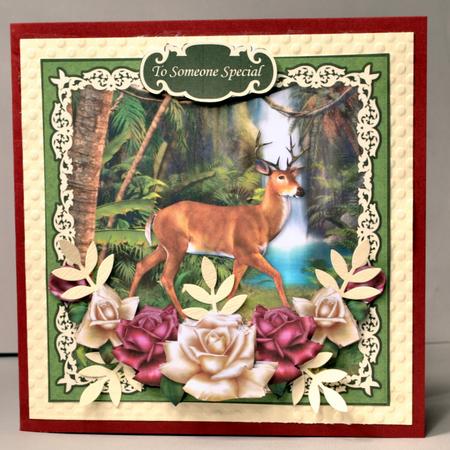 Nature's Call - Stag at Waterfall by Kristina Norbat
