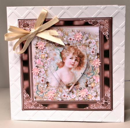 Vintage Framed Card by Kristina Norbat