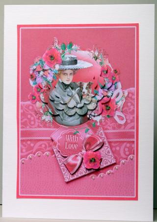 Vintage Lady with Jack Russell Pyramage by Kristina Norbat