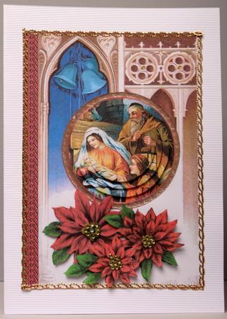Nativity 1 with Poinsettia by Kristina Norbat