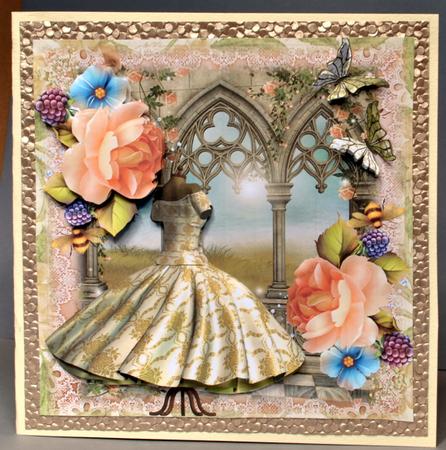 The Golden Dress Vintage Style Topper Kit by Kristina Norbat