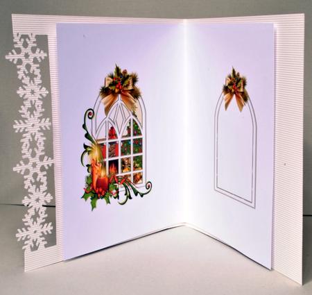 Christmas Morning Through the Window Insert by Kristina Norbat