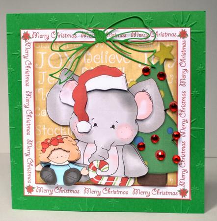 Christmas Elephant by Kristina Norbat