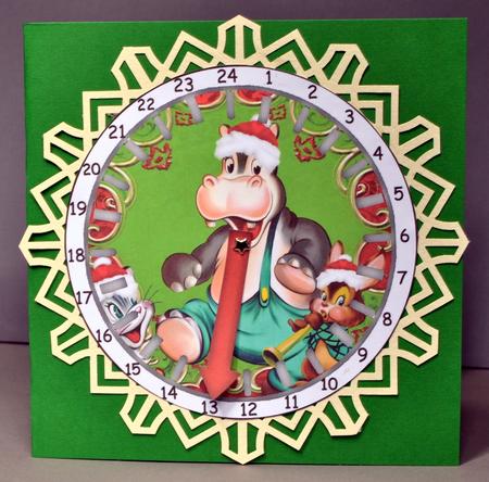 Advent Countdown Clock 4 by Kristina Norbat