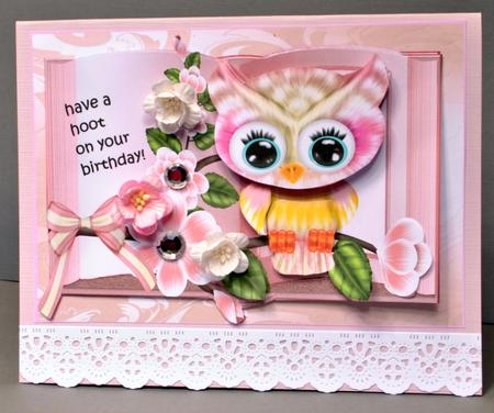 Birthday Girl Book Owl by Kristina Norbat