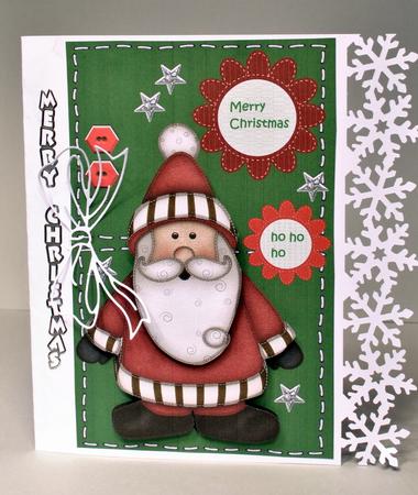 Felt Santa Quick Card by Kristina Norbat