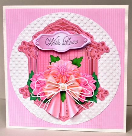 Dahlia Card Front Topper by Kristina Norbat