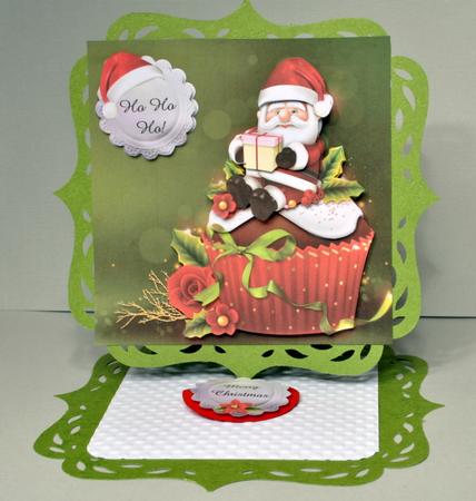 Christmas Cupcake with Icing Santa Mini Kit by Kristina Norbat