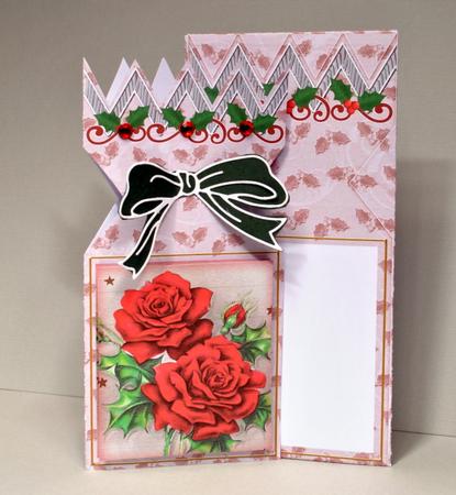 Red Roses Cracker Card & Envelope Mini Kit by Kristina Norbat