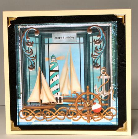Bay Window Nautic Male Card by Kristina Norbat