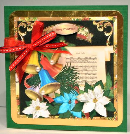 8 x 8" Card Topper - Jingle Bells by Kristina Norbat