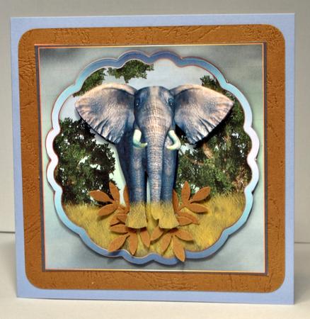Out of Africa 2 Elephant Birthday Mini Kit by Kristina Norbat