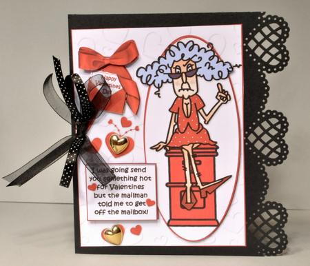 Stella and the Valentine Postman Quick Card by Kristina Norbat