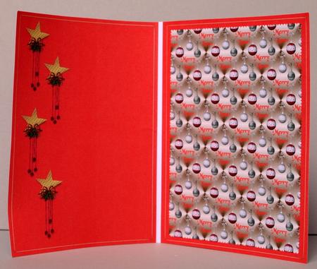 2 A5 Size Baubles and Stars Backing Paper by Kristina Norbat