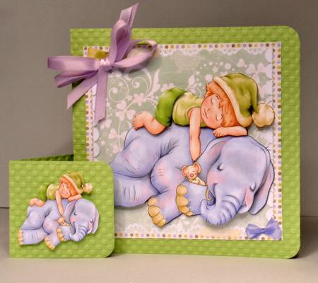 Best Sleep Ever Cute Elephant 8x8 Mini Kit by Kristina Norbat
