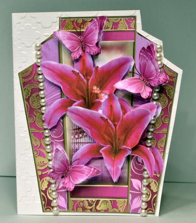 Gorgeous Stargazer Lily in a Deco Frame by Kristina Norbat